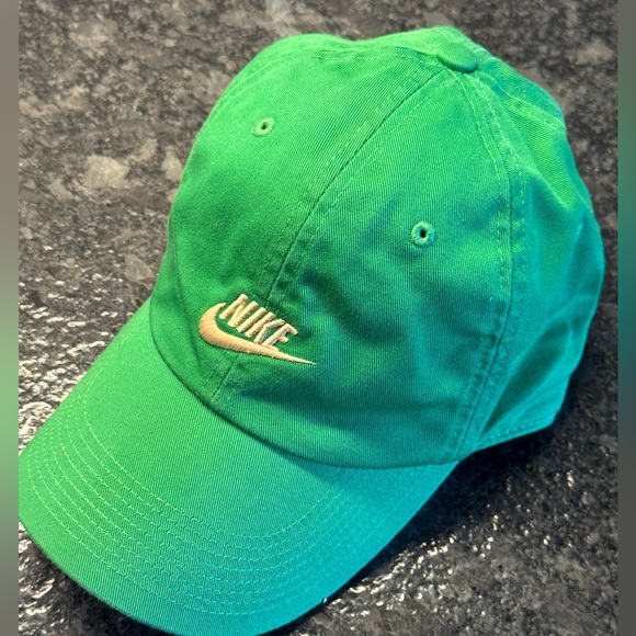 Nike unisex green 100% cotton baseball cap medium - Picture 1 of 8